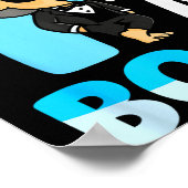 Baby 1st Birthday Boy Girl 1 Year Like A Boss Kids ポスター (角)