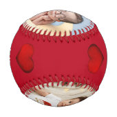 Baby 1st Christmas 4 Photo Keepsake 野球ボール (裏面)