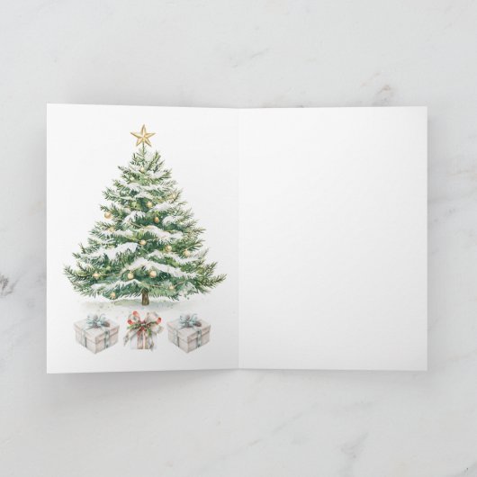 Baby 1st Christmas Nutcracker Tree カード (内部)