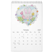 Baby 2026 Calendar カレンダー (2月 2027)