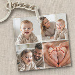 Baby 4 Photo Collage Cute Picture Instagram キーホルダー<br><div class="desc">Take your baby’s cutest moments with you wherever you go with this Baby 4-Photo Collage Instagram-Style Keychain. Designed to showcase four favorite photos in a trendy square layout inspired by social media, this personalized keychain is perfect for proud parents, grandparents, or anyone who wants to keep their little one close....</div>