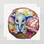 Baby - 7 months 招待状 (正面/裏面)