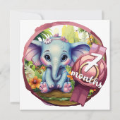 Baby - 7 months 招待状 (正面)