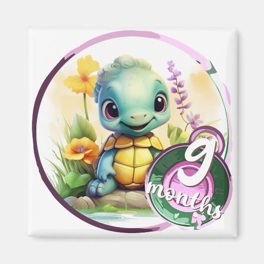 Baby - 9 months too マグネット (正面)