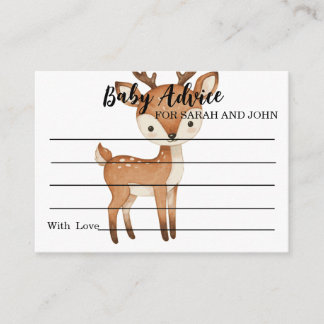 Baby Advice For New Parents Modern Baby Shower アドバイスカード