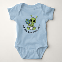 Baby Alien Holding Rattle Bodysuit ベビーボディスーツ