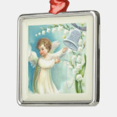 Baby Angel With Blue Bell  メタルオーナメント (左)