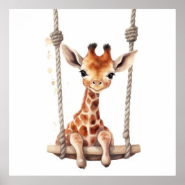 Baby Animalプリント子供部屋、Safariポスター ポスター