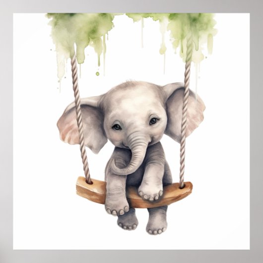 Baby Animalプリント子供部屋、Safariポスター ポスター (正面)