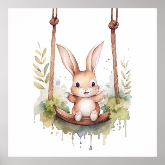 Baby Animalプリント子供部屋、Safariポスター ポスター (正面)