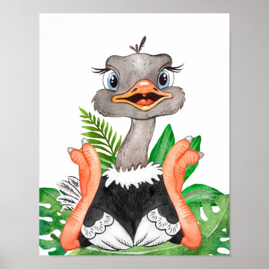 Baby Animalプリント子供部屋、Safariポスター ポスター (正面)