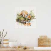 Baby Animalプリント子供部屋、Safariポスター ポスター (キッチン)