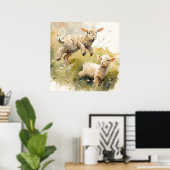 Baby Animalプリント子供部屋、Safariポスター ポスター (ホームオフィス)