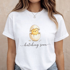 Baby Announcement Cute Chick Pregnancy Reveal トライブレンドＴシャツ