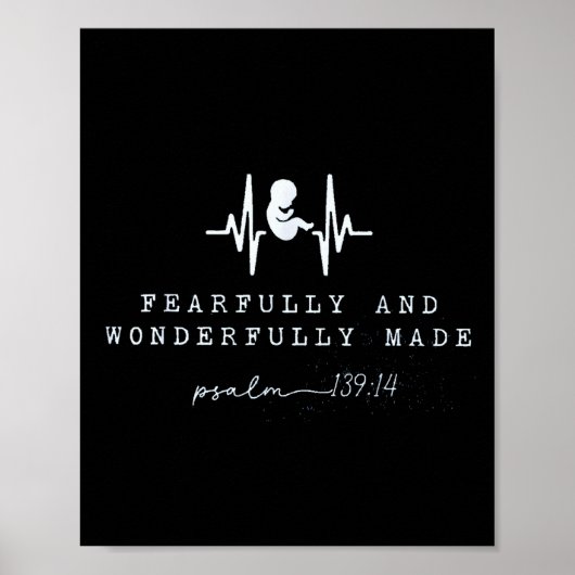 Baby Announcement Fearfully And Wonderfully Made, ポスター (正面)