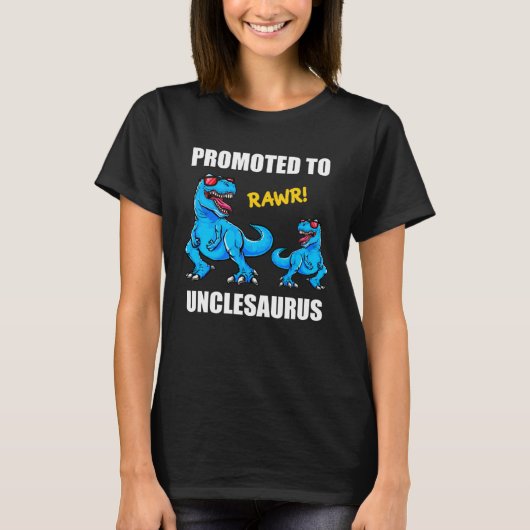 Baby Announcement Promoted To Unclesaurus  New Unc Tシャツ (正面)