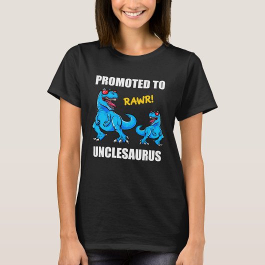 Baby Announcement Promoted To Unclesaurus  New Unc Tシャツ (正面)