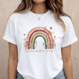 Baby Announcement Rainbow Pregnancy Reveal Tシャツ