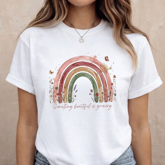 Baby Announcement Rainbow Pregnancy Reveal Tシャツ