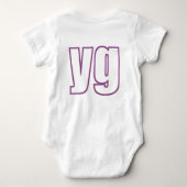 BABY' Sの石 ベビーボディスーツ (裏面)