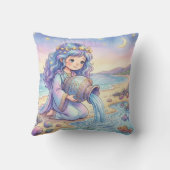 Baby Aquarius Zodiac Nursery クッション (裏面)