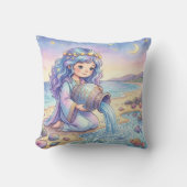Baby Aquarius Zodiac Nursery クッション (正面)