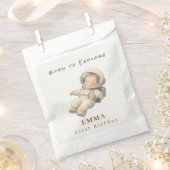 Baby Astronaut First Birthday Favor Bags フェイバーバッグ (クリップ留めされた状態)