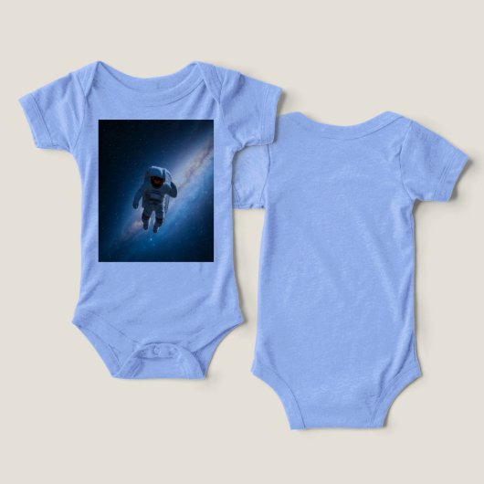 Baby Astronaut Space Galaxy One-Piece (デザイン正面&裏面)