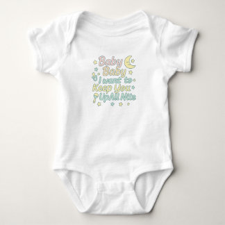 Baby Baby Keep You Up All Nite Pastel Nursery Quot ベビーボディスーツ