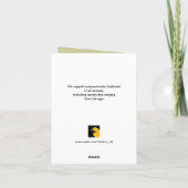 Baby backyard chicken Holiday Card シーズンカード (裏面)