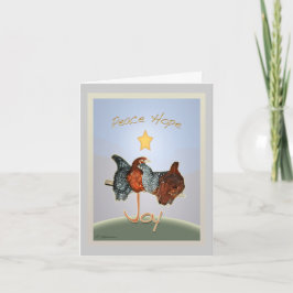 Baby backyard chicken Holiday Card シーズンカード