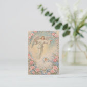 Baby Baptismal Remembrance Floral Angels 名刺 (スタンド正面)