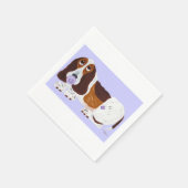 Baby Basset Hound  スタンダードカクテルナプキン (角)