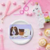 Baby Basset Hound ペーパープレート (パーティー)