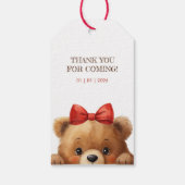 Baby Bear And Rowan Berries Baby Shower ギフトタグ (裏面)