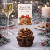 Baby Bear And Rowan Berries Baby Shower ハンドファン