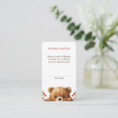 Baby Bear And Rowan Berries Diaper Raffle エンクロージャーカード (スタンド正面)