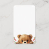 Baby Bear And Rowan Berries Diaper Raffle エンクロージャーカード (裏面)