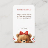 Baby Bear And Rowan Berries Diaper Raffle エンクロージャーカード (正面)