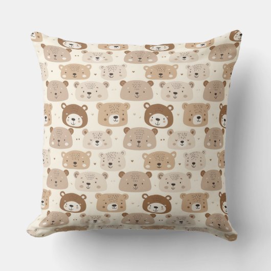 Baby Bear Nursery Double Sided クッション (正面)