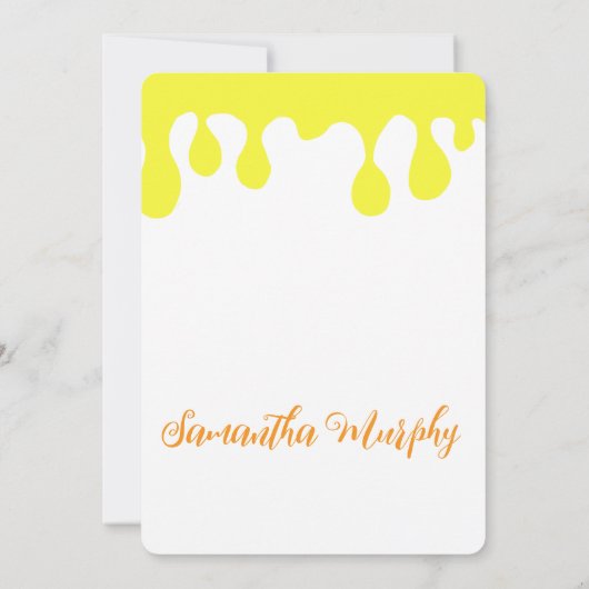 Baby Bee | Baby Shower Invitation 招待状 (裏面)