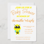 Baby Bee | Baby Shower Invitation 招待状 (正面)