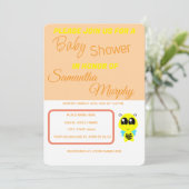 Baby Bee | Invitación de Baby Shower 招待状 (スタンド正面)