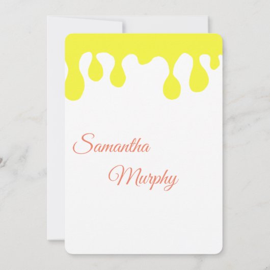 Baby Bee | Invitación de Baby Shower 招待状 (裏面)