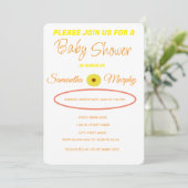 Baby Bee | Invitación de Baby Shower 招待状 (スタンド正面)