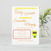 Baby Bee | Invitación de Baby Shower 招待状 (スタンド正面)