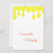 Baby Bee | Invitación de Baby Shower 招待状 (裏面)