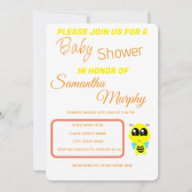 Baby Bee | Invitación de Baby Shower