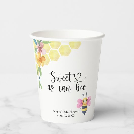 Baby Bee - sweet as can bee 紙コップ (裏面)
