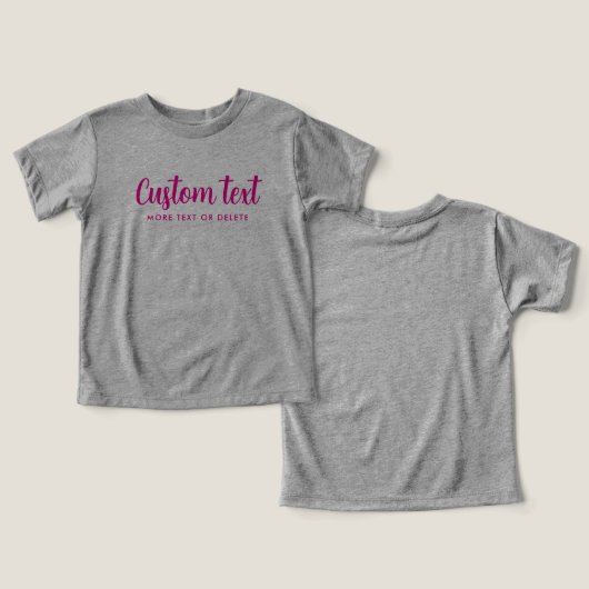 Baby Bella Canvas Tri-blend Grey & Pink Template (デザイン正面&裏面)